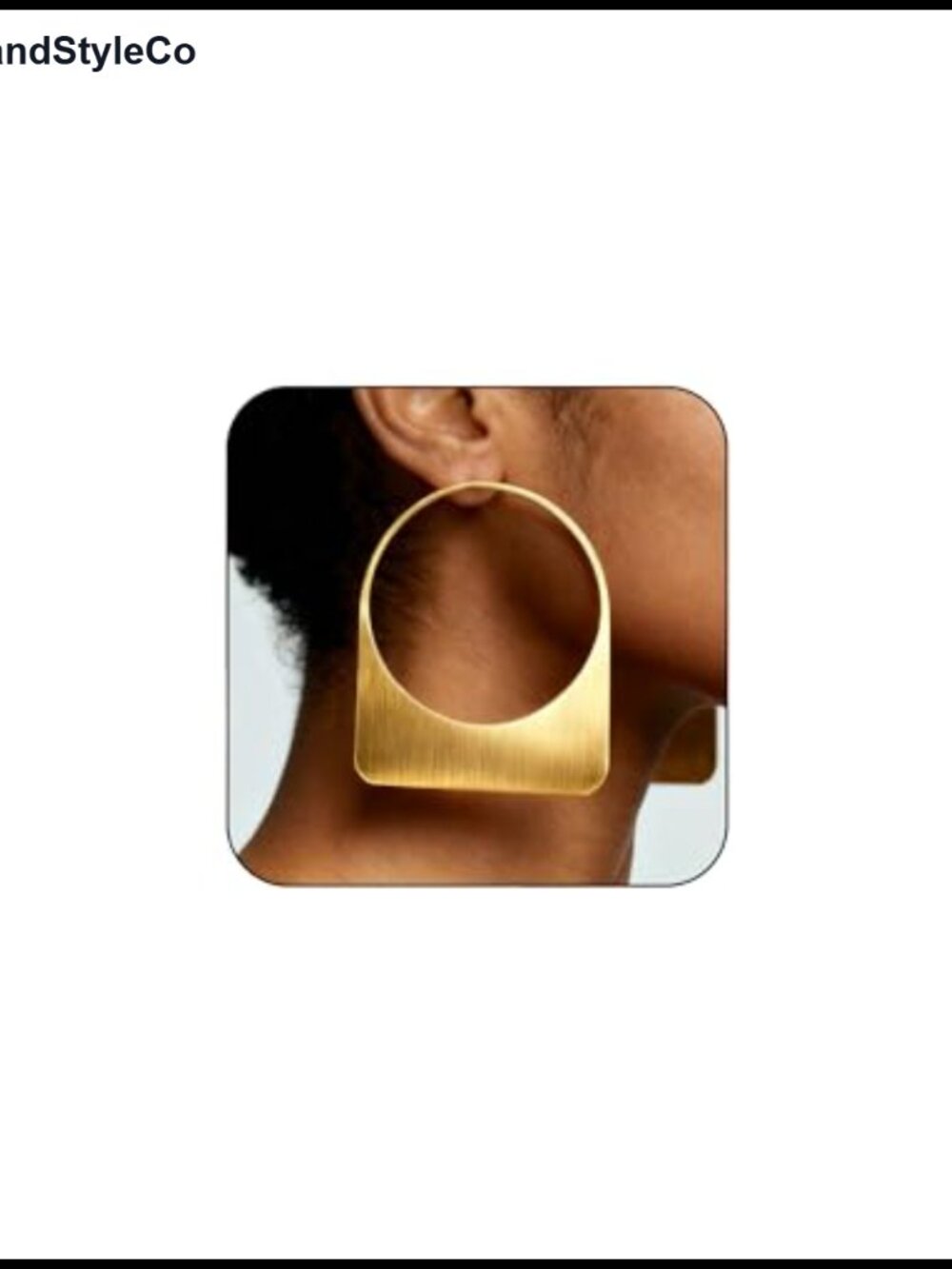Large 14k Gold Plated Statement Hoop Earrings, Chunky Drop Dangle Earrings